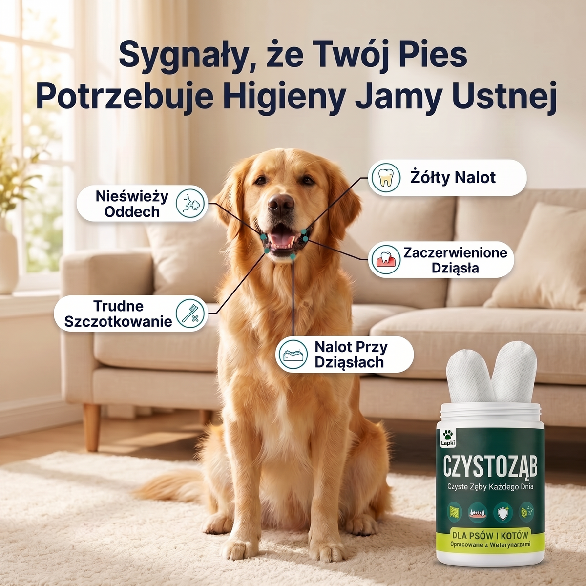Sygnały, że pies potrzebuje higieny jamy ustnej