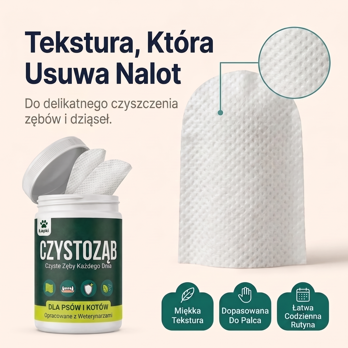 Tekstura, która usuwa nalot