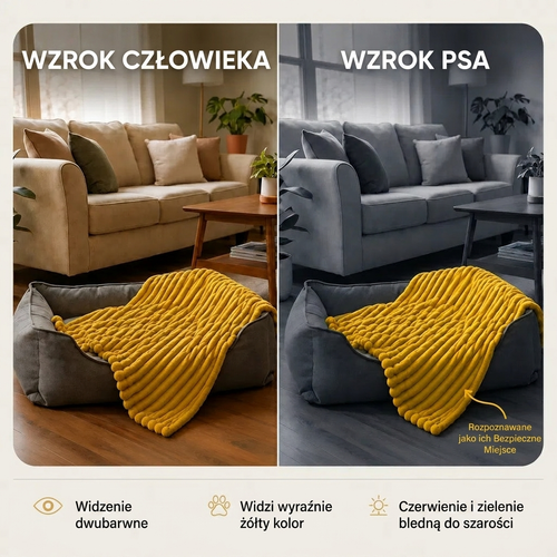 Porównanie widzenia człowieka i psa